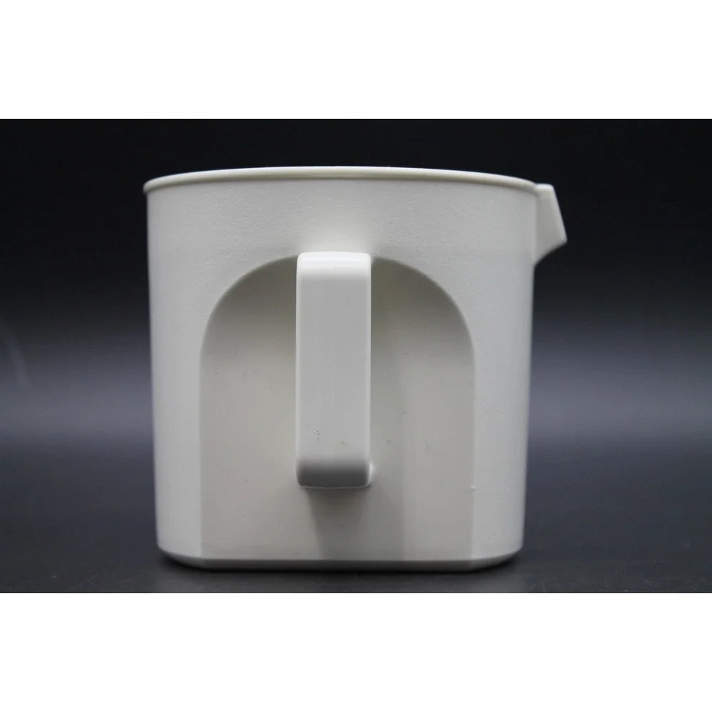 Vintage Tupperware Creamer & Sugar Bowl Set White Blue Replacement Missing Lid